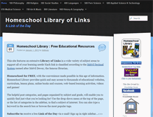 Tablet Screenshot of homeschoollibrary.info